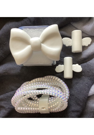 Brokoli Home Apple Uyumlu iPhone 18w/20w Şarj Kılıfı, Şarj Kablosu Örme Aparatı, Kablo Koruyucu Aparatı,kd Diğer