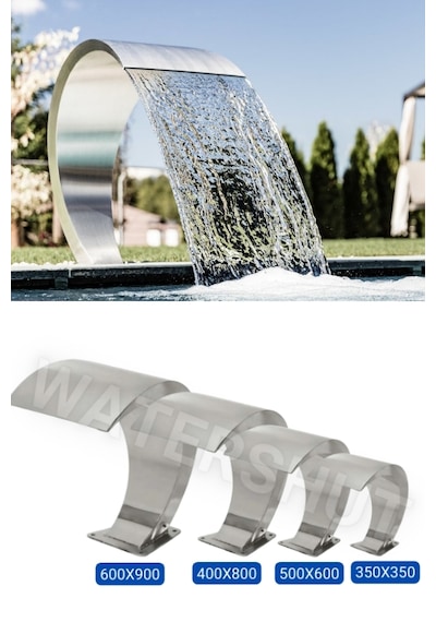 400x800mm Kobra Tip Havuz Şelalesi Et Kalınlığı 1,5mm