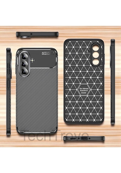 Poco X7 Kılıf Kamera Korumalı Darbe Emici Karbon Fiber Desenli Kapak