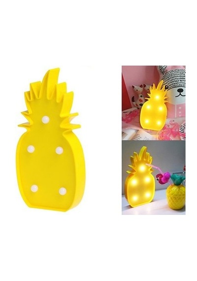 Ananas Tasarımlı Masa Lambası Sarı