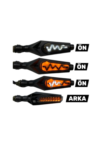 Çift Renk Led Kayan Sinyal Takım Nabız Ylg1093