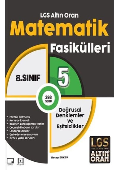 Altın Oran 8.sınıf Matematik 5.fasikül Doğrusal Denklemler Ve Eşitsizlikler