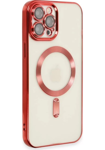 Newface Apple İphone 12 Pro Max Kılıf Kross Magneticsafe Kapak - Kırmızı