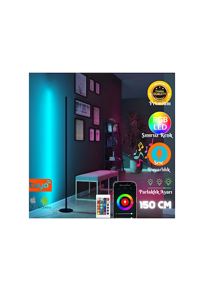 Neeko TUYA SMART UYUMLU Telefon Ve Kumanda Kontrollü Oda Aydınlatma Sistemi Full Rgb - 150 Cm WİFİ