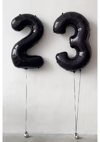 Beysüs Siyah 23 Rakam Folyo Balon Siyah