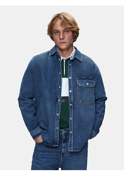 Ltb Aıdan Klasik Kesim Jean Gömlek 010096123815881 55784 Orta Mavi