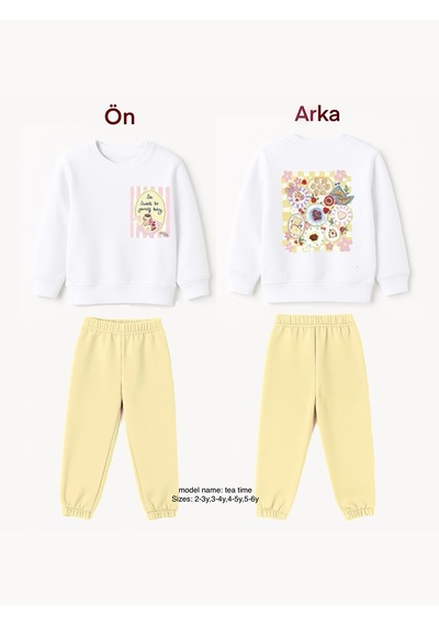 Melomel Tea Time Unisex Eşofman Takım Çok Renkli