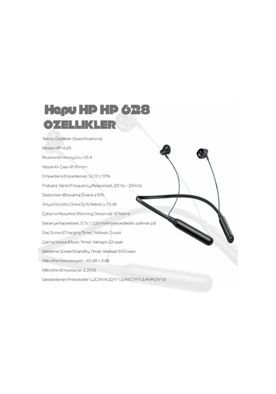Hepu Bluetooth Kulaklık Hp-628