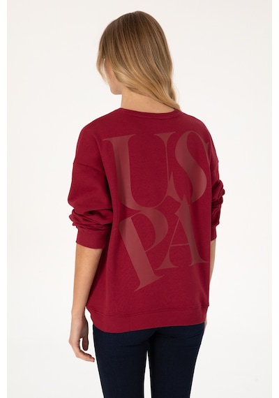 U.s. Polo Assn. Kadın Sweatshirt 50307787-vr104 Koyu Frambuaz/dark Raspberry
