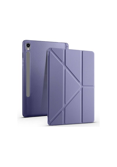 Galaxy Uyumlu Tab S10 Fe Kılıf Tri Folding Kalem Bölmeli Standlı Kılıf Tablet Kılıfı