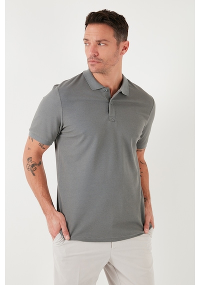 Buratti Regular Fit Pamuklu Düğmeli Erkek Polo Yaka T Shirt 5902326 Açık Haki