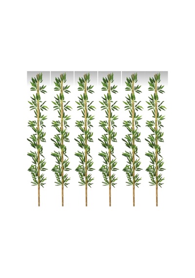 Rüzgar Yapay Çiçekçilik 2metre 6 Adet Bambu Yeşil