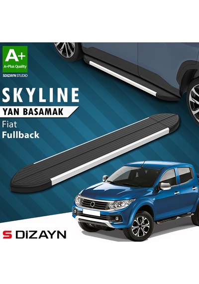 S-dizayn Fiat Fullback Skyline Aluminyum Yan Basamak 193 Cm 2016-2019 A+ Kalite