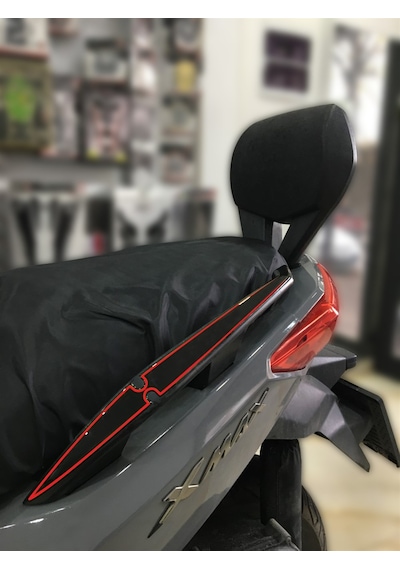 Yamaha Xmax 250 2014-2017 Kuyruk Koruyucu Pad Siyah Kırmızı