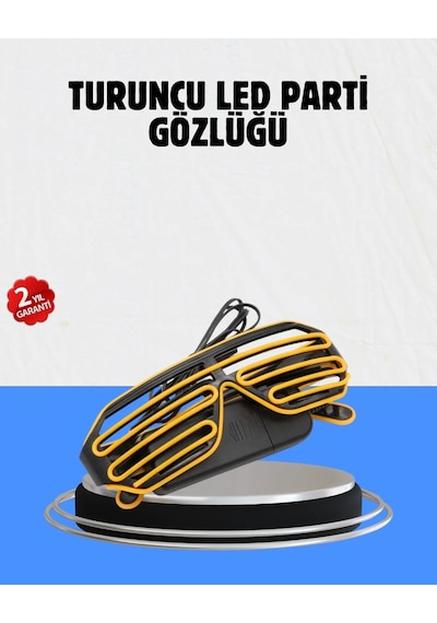 Kutlamalara Renk Katan Led Işıklı Parti Gözlüğü "