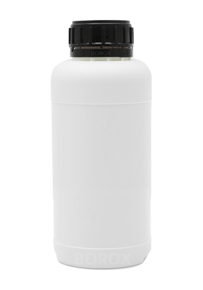 Borox Plastik Yuvarlak Siyah Kilit Kapaklı Numune Şişe 200 x 250 ML