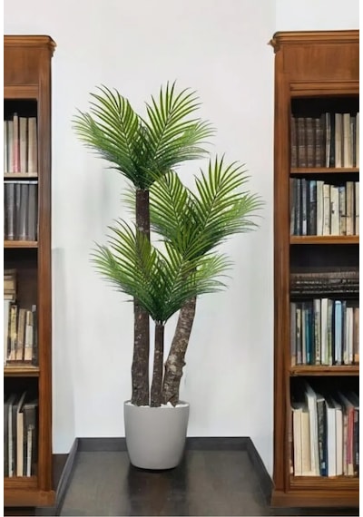 Rüzgar Yapay Çiçekçilik 130 Cm Areka Palmiyesi Yeşil