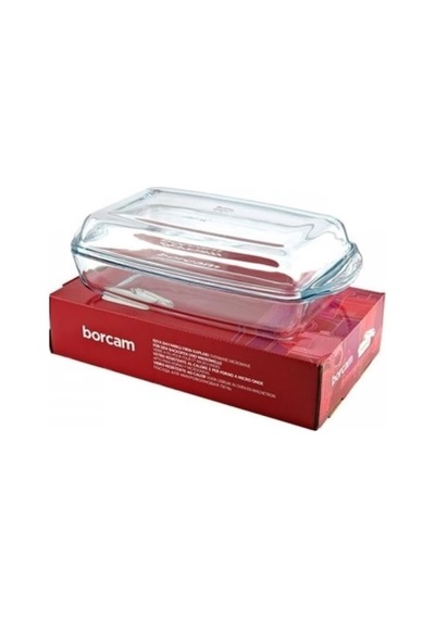 Borcam Kapaklı Regtangular Güveç - 2.75l