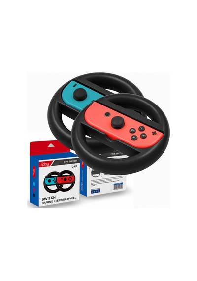 Switch Joy-con Racing Grip Direksiyon Ns Oyun Kontrol Joycon Aksesuarı Siyah 2 Adet