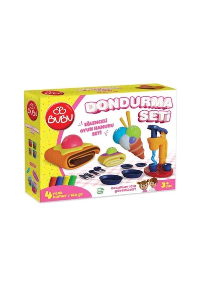 Ceren Bubu Oyun Hamuru Dondurma Seti Bubu-oh0009 Çok  Renkli