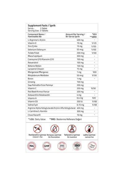 Validus Infer-Male 120 Tablets