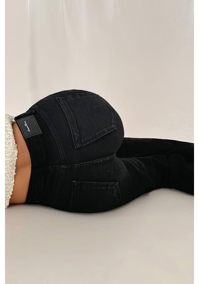 Lacarino 7596 Kadın Jean Pantolon Black