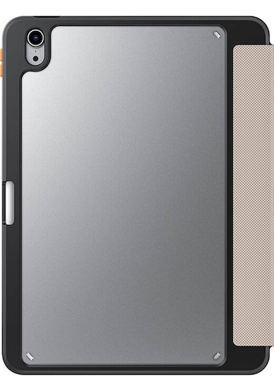 Apple Uyumlu iPad Air 11 2024 Kılıf Skinarma Baskı Tasarımlı 360 Tam Koruma Standlı Gamma Kılıf Gold