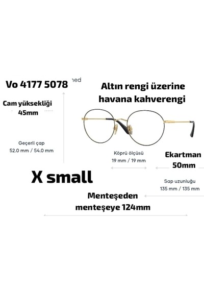 Vogue Vo4177 5078 50ekt Xsmall Kadın Mavi Işık Korumalı Ekran Gözlüğü Siyah - Altın/havan Altın - Kahverengi Vogue Vo4177 5078 50ekt Xsmall Kadın Mavi Işık Korumalı Ekran Gözlüğü Siyah - Altın/havan Altın - Kahverengi