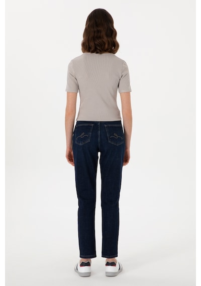 U.S. Polo Assn. Kadın Mavi Mom High Waist Fit Jean Pantolon 50308353-DN0022