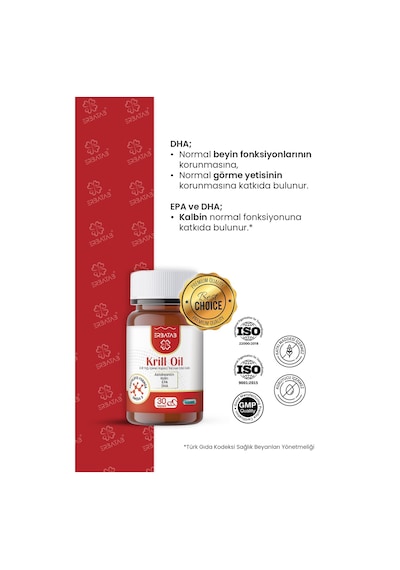 Erbatab Krill Yağı Oil 500 Mg 30 Kapsül