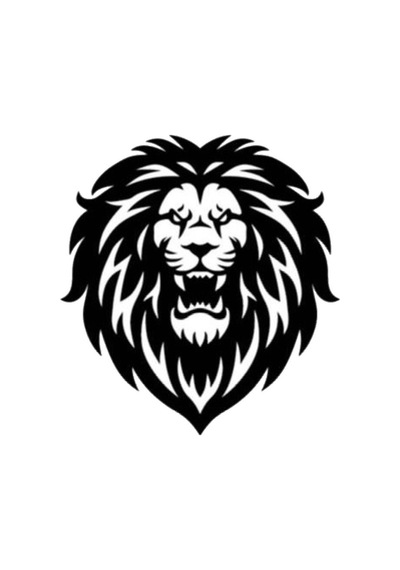 Aslan Tasarımlı Sticker 10 X 10 Cm