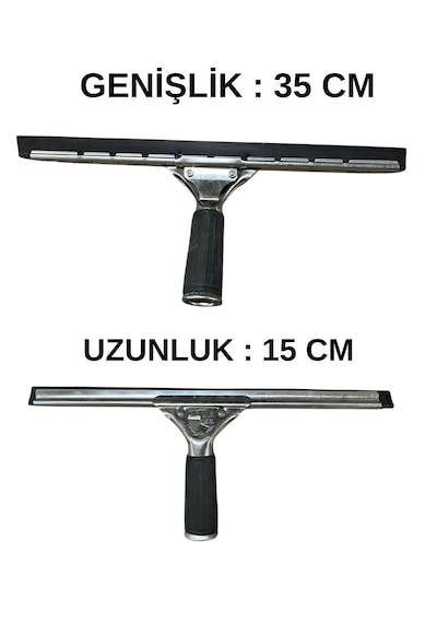 Profesyonel Paslanmaz Metal El Çekpas-çekçek Camsil Silme Aparatı Açık Gri