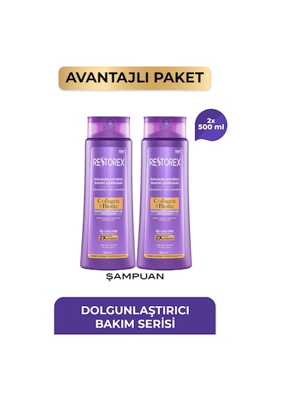 Kolajen & Biotin Dolgunlaştırıcı Şampuan 2 X 500 Ml