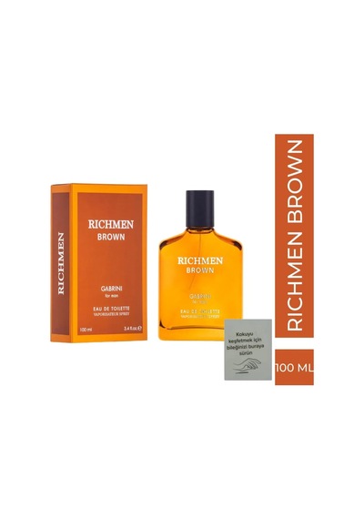 Richmen Brown Eau De Toilette, 100 Ml, Erkek Amber
