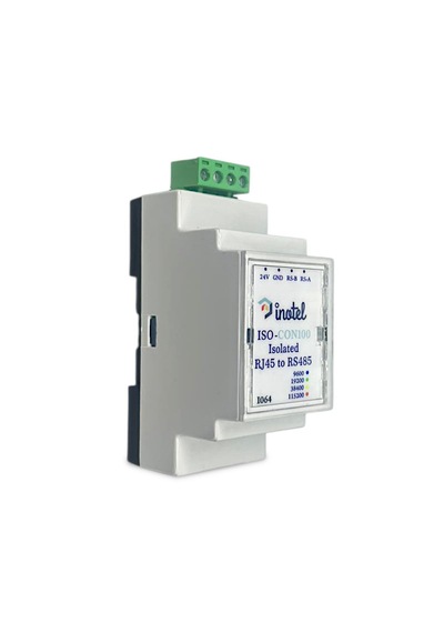 İnotel Iso-con100 İzole Rj45 Rs485 Dönüştürücü 2,5kv Dın Ray