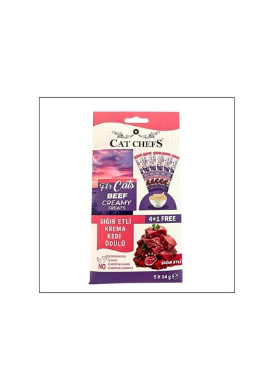 Cat Chefs Sığır Etli Krema Kedi Ödülü 5x14gr