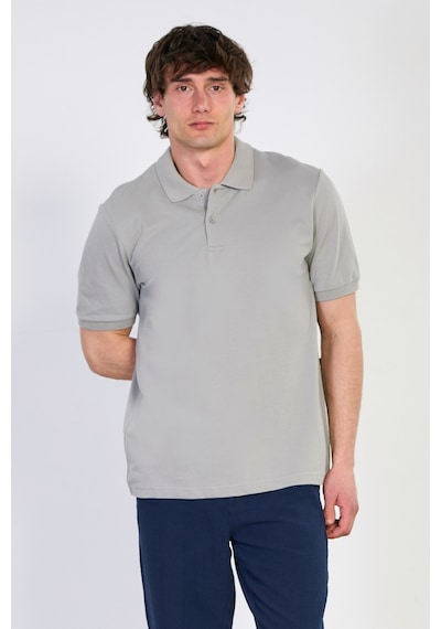 Barrels And Oıl Erkek Polo Yaka Pike T-shirt - Taş Taş