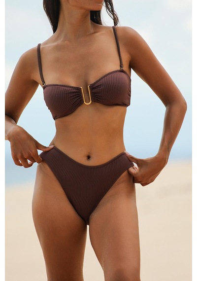 Amarelle Assos Mocha Toparlayıcı Bikini Altı Kahverengi
