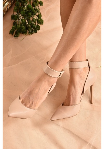 Fox Shoes Ten Kadın Topuklu Ayakkabı K654073309
