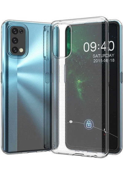 Rba Aksesuar Realme 7 Pro Kılıf Rba Süper Silikon Kapak - Renksiz Çok Renkli