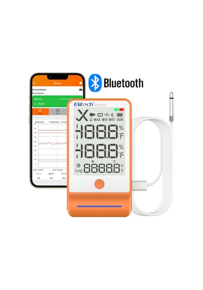 Elitech Gsp-6 Pro Akıllı Sıcaklık Ve Nem Kaydedici