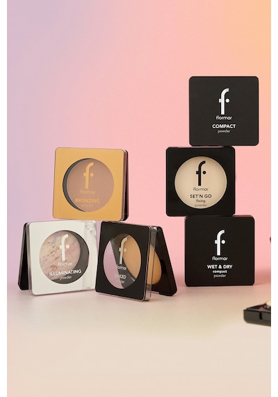 Flormar Yoğun Pigmentli Fırınlanmış Mat Pudra (Soğuk Alt Ton) - Baked Powder - 030 Mat Beige - 8682536053570