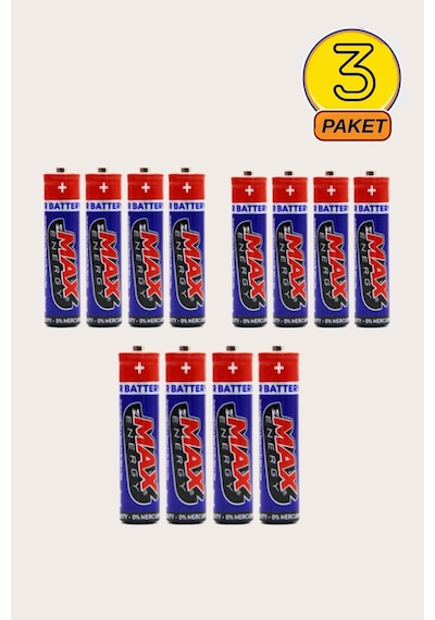 Zersan Max Energy Max-0637 Pvc Ince Pil Kalem Pil Kumanda Pili