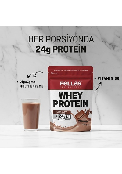Performance Çikolata Aromalı Whey Protein 175g 3 Paketi Ahududu