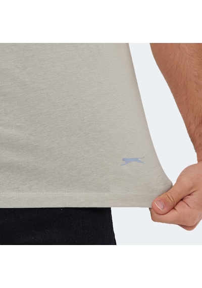 Slazenger KAURI IN Erkek Tişört Taş Gri