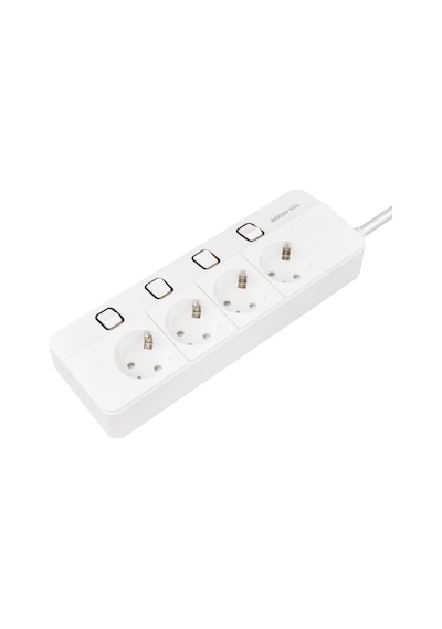 Techmore Yamatik Xman 4'lü Ayrı Anahtarlı 1.5 Metre 4000w 16ah Termal Güvenlik Akım Korumalı Grup Priz