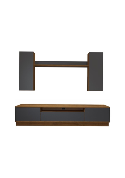 Decoraktiv Trio 5ds Mdf Tv Ünitesi Tv Sehpası Pera - Antrasit