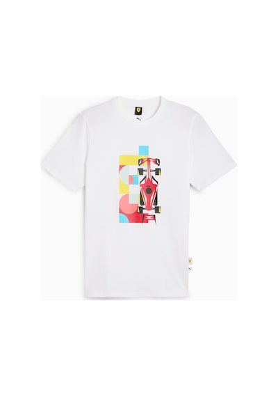 Puma Scuderia Ferrari Race Erkek Tişört C-pum630237e50p04 Beyaz