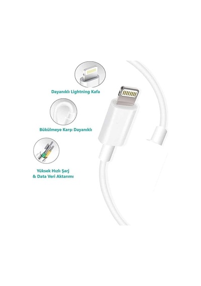 Vgosıte Lightning Usb Girişli 3.0 Hızlı Şarj Aleti, Yüksek Hızda Şarj Eder. Güvenli Şarj İçin Akım Korumalı, Telefonunuzu Tanır Ve Maksimum Hızda Şarj Eder. Lightning Girişli Cihazlar İçin Uyumlu