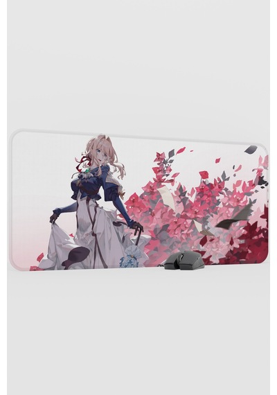 Violet Evergarden Anime V3 - 90x40 Xxl Gaming Kauçuk Kaymaz Taban Mouse Pad Fare Altlığı